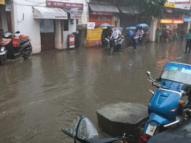 दिल्ली एनसीआर में भारी बारिश से जीवन अस्त-व्यस्त, मौसम विभाग ने जारी किया रेड अलर्ट